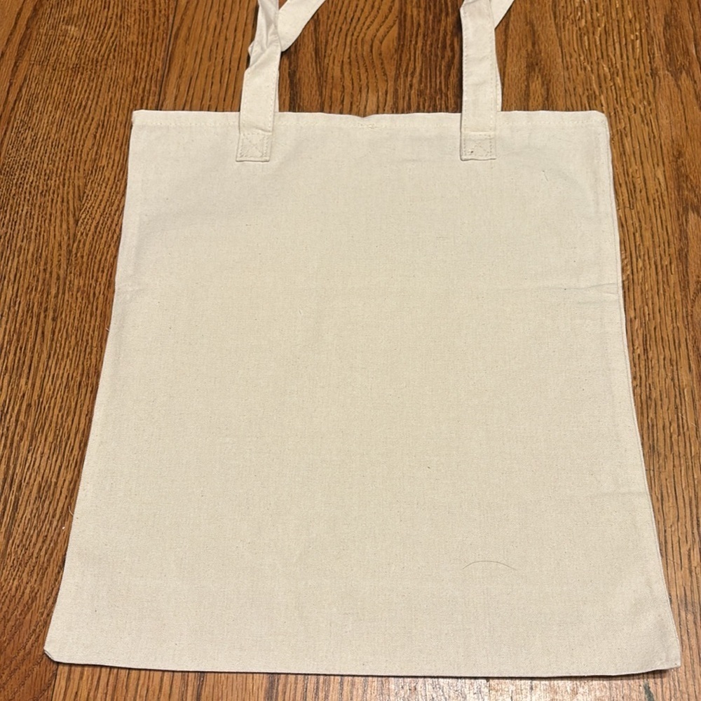 Canvas Tote Bag with Inspirational Patches - Picture 2 of 8